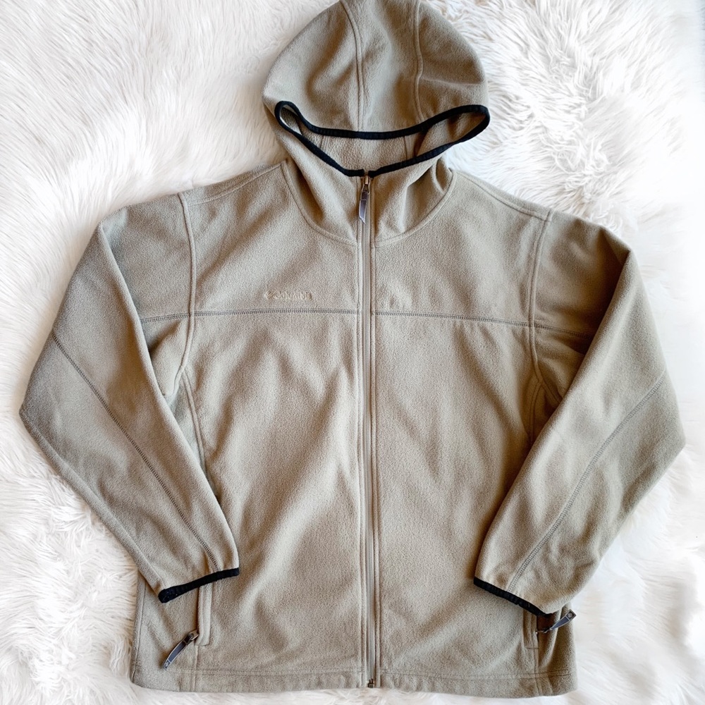 Columbia Hooded Fleece Zip Up Jacket MD1161